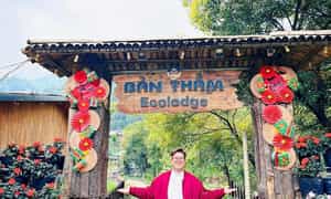 参观 Ban Tham 花园的入口