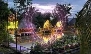 Vườn sinh thái Xẻo Nhum vào buổi tối
