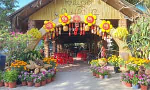 9 Hong Fruit Garden是芹苴著名的旅游胜地。