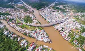 Chợ nổi Ngã Bảy - Góc nhìn từ trên cao