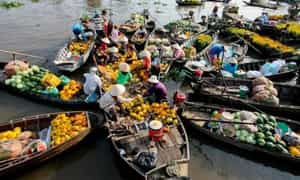 Nét đẹp độc đáo chợ nổi Cái Bè