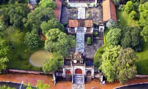 Di tích thành Cổ Loa từ trên cao