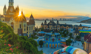 Bình minh trên khu du lịch Vinpear Land