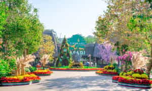 Vinpearl Safari Phu Quoc 位于坚江省富国岛 Ganh Dau。这是越南第一个半野生动物护理和保护公园，面积高达380公顷。