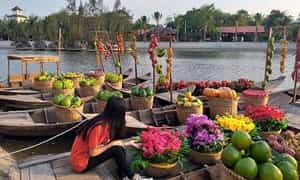 Trải nghiệm cực đã tại chợ nổi miền Tây