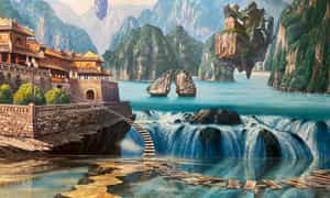 Bảo tàng là bức hình mô tả địa điểm du lịch nổi tiếng của Quảng Ninh