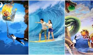 Không gian đa chiều, những background chụp ảnh siêu ấn tượng với vô số hiệu ứng đa chiều