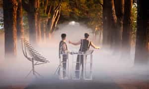 수백 년, Nghia Hung Commune, Chu Pah District, 거의 1km 길이, Pleiku City에서 약 15km 떨어진 곳에 있습니다.