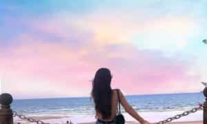 Ráng chiều buông trên biển Thiên Cầm, làng cá Cửa Nhượng