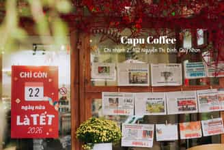 Capu Coffee Quy Nhơn: Nơi Retro gặp gỡ hiện đại