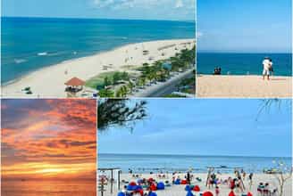 Vẻ đẹp yên bình của biển Nhật Lệ ở Quảng Bình