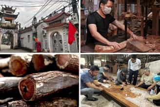 Đắm Mình Trong Nghệ Thuật Tiện Gỗ Lâu Đời Của Làng Nghề Nhị Khê