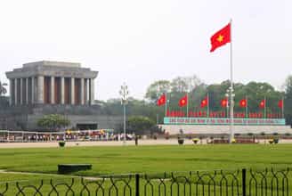 Ba Dinh Square - Uncle Ho's Mausoleum