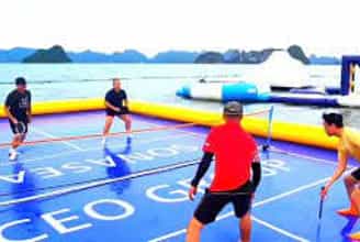 Vừa Vui Chơi Vừa Ngắm Biển Tại Sân Pickleball Nổi Quảng Ninh