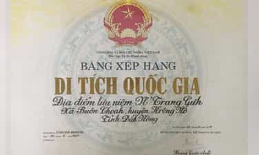 역사적 유물 N'Trang Guh 기념관