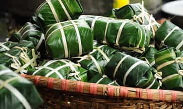 Gói Bánh Chưng Siêu Tốc 40 giây/cái Gần 4.000 cái/ngày ở Làng Tranh Khúc #hnp