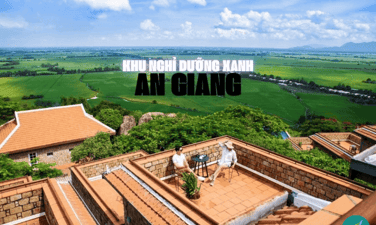 将5个绿色度假胜地保存在吉安（Giang）美丽的景色中