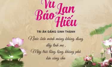 Vu Lan 의식은 효도를 보여줍니다.