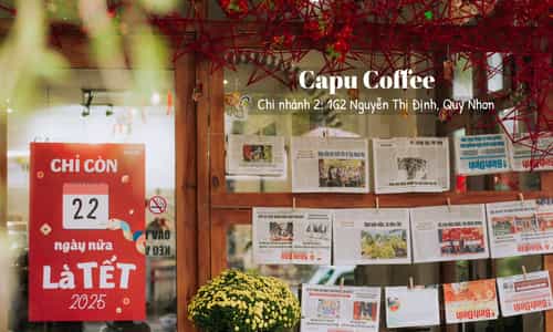 Capu Coffee Quy Nhơn: Nơi Retro gặp gỡ hiện đại