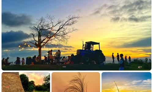 HOÀNG HÔN GIA LAI - BỨC TRANH BÌNH YÊN GIỮA NÚI RỪNG