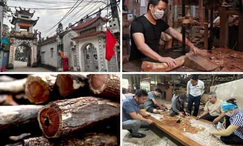 Đắm Mình Trong Nghệ Thuật Tiện Gỗ Lâu Đời Của Làng Nghề Nhị Khê