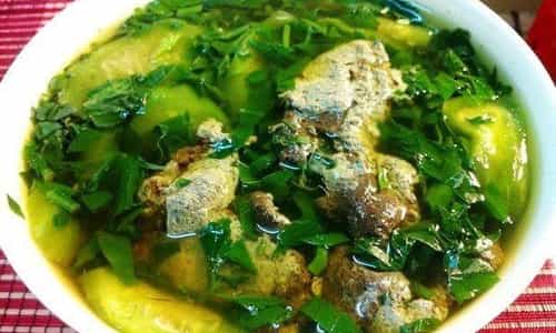 Đi Ninh Bình, đừng quên gọi một bát canh cua rau dâm bụt thơm lừng