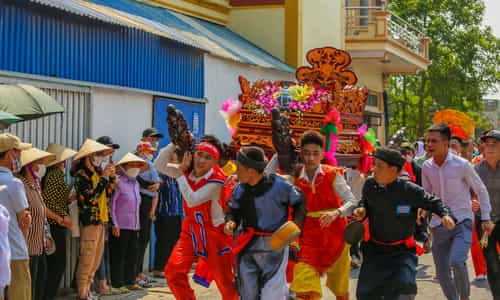 Giải mã lễ hội Kiệu "Bay” ở làng Thanh Khê, Nam Trực, Nam Định