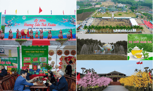 Lễ hội “Hương sắc Trà xuân - Vùng chè đặc sản Tân Cương” Thái Nguyên.