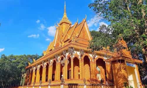 Mê Mẩn Trước Vẻ Đẹp Kiến Trúc Khmer Tinh Xảo Của Chùa Sanghamangala