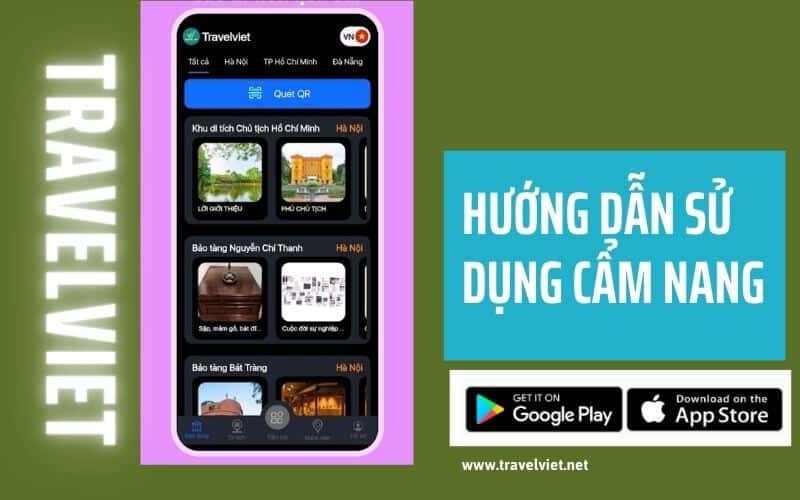TravelViet 手册的使用说明非常简单
