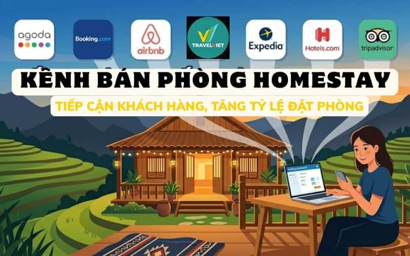 Top effective channels for selling homestay rooms to increase revenue.