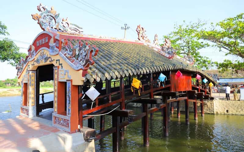 Don't miss a visit to the historic 247-year-old Thanh Toàn Tile-Roofed Bridge, gracefully situated along the Như Ý River.