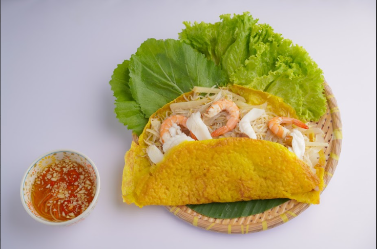 海鲜煎饼。