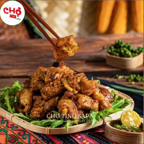 Lợn Mường nướng mắc khén