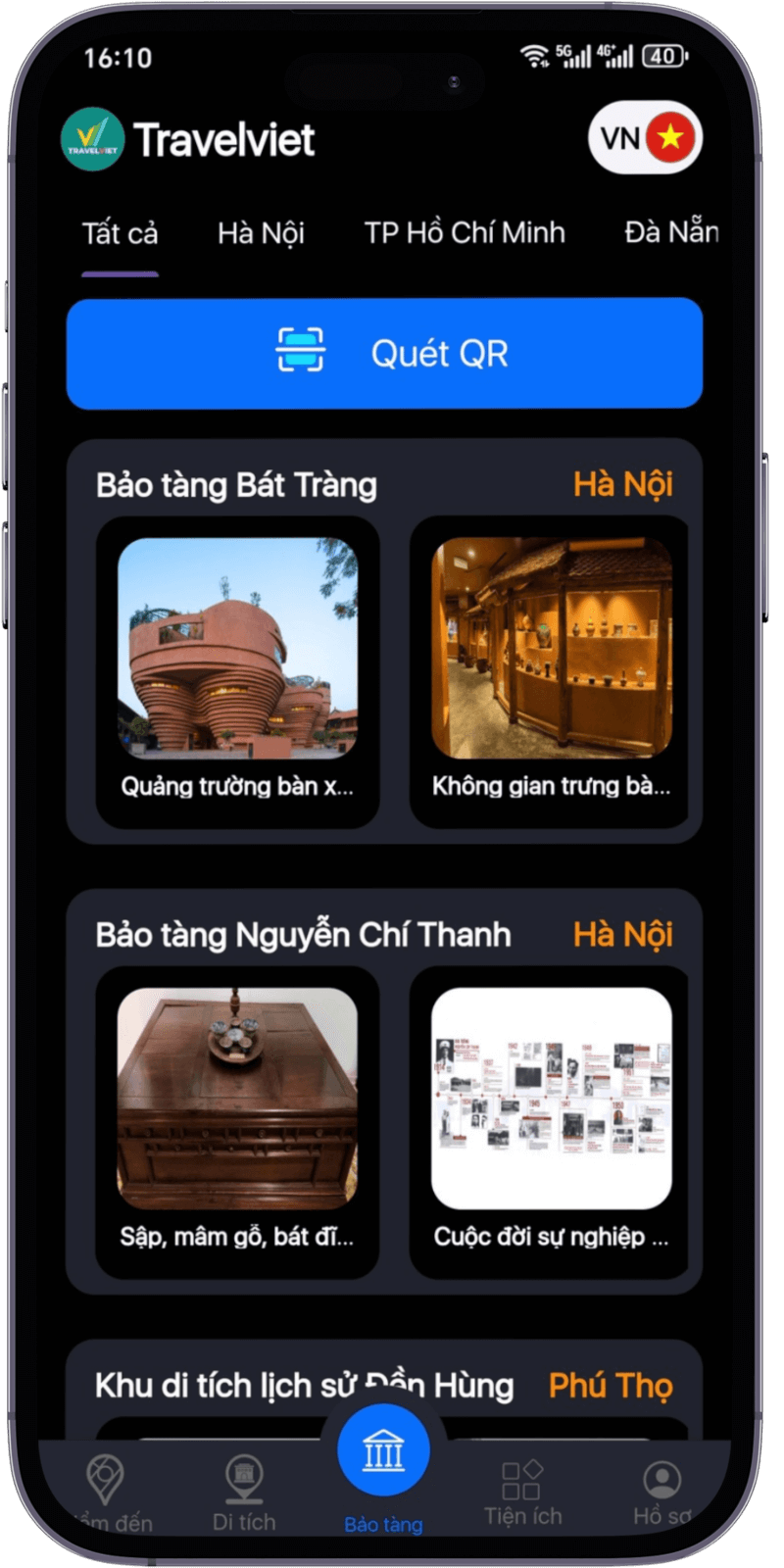 Nâng tầm trải nghiệm khám phá lịch sử Việt Nam thông qua tính năng thuyết minh hiện vật tại Bảo tàng