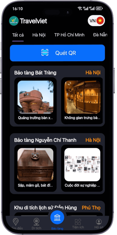 Nâng tầm trải nghiệm khám phá lịch sử Việt Nam thông qua tính năng thuyết minh hiện vật tại Bảo tàng