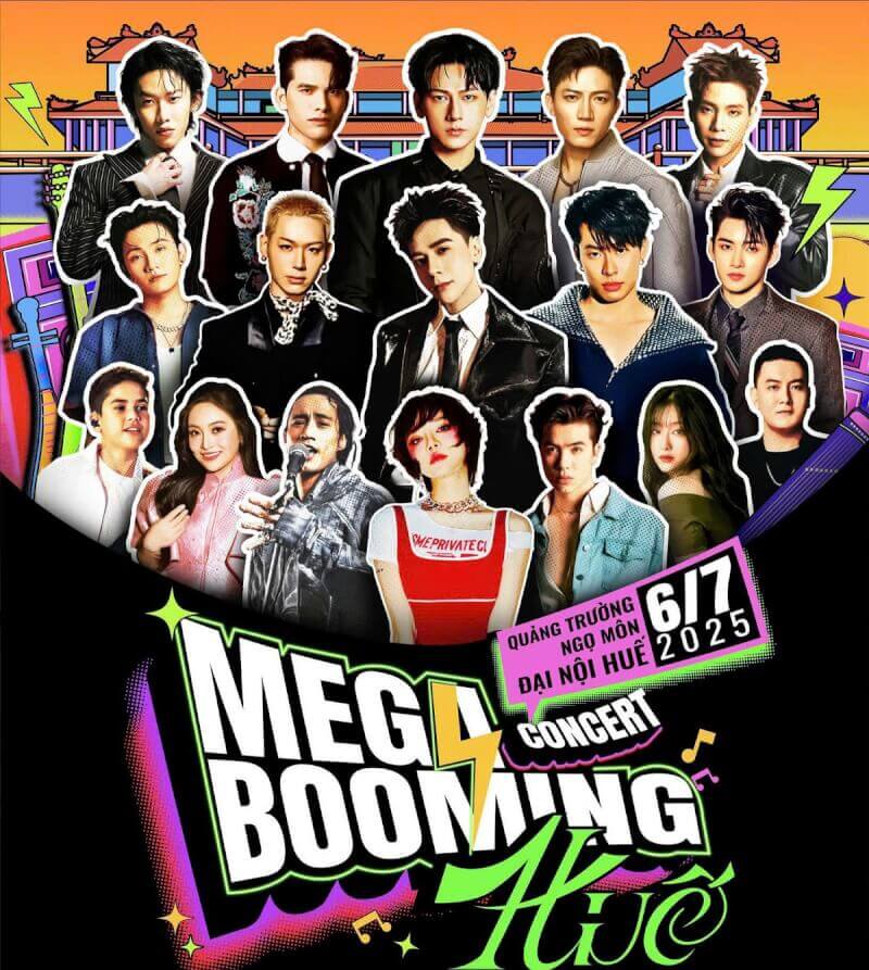 Đại nhạc hội “Mega Booming – Huế 2025”