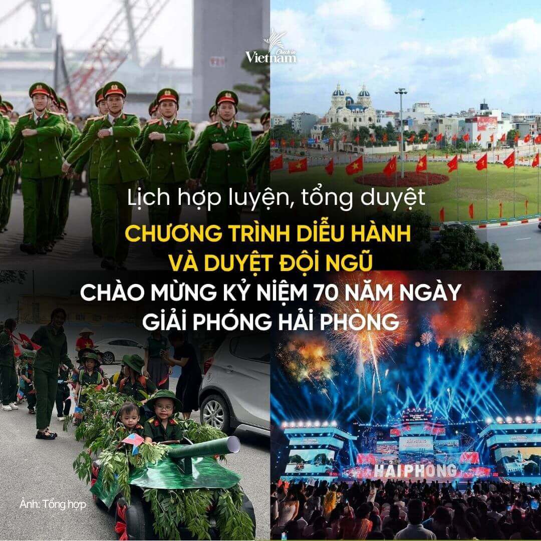 Diễu hành kỷ niệm 70 năm ngày giải phóng Thành phố cảng Hải Phòng