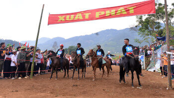 Horse racing festival "Pu Ta Leng" horse
