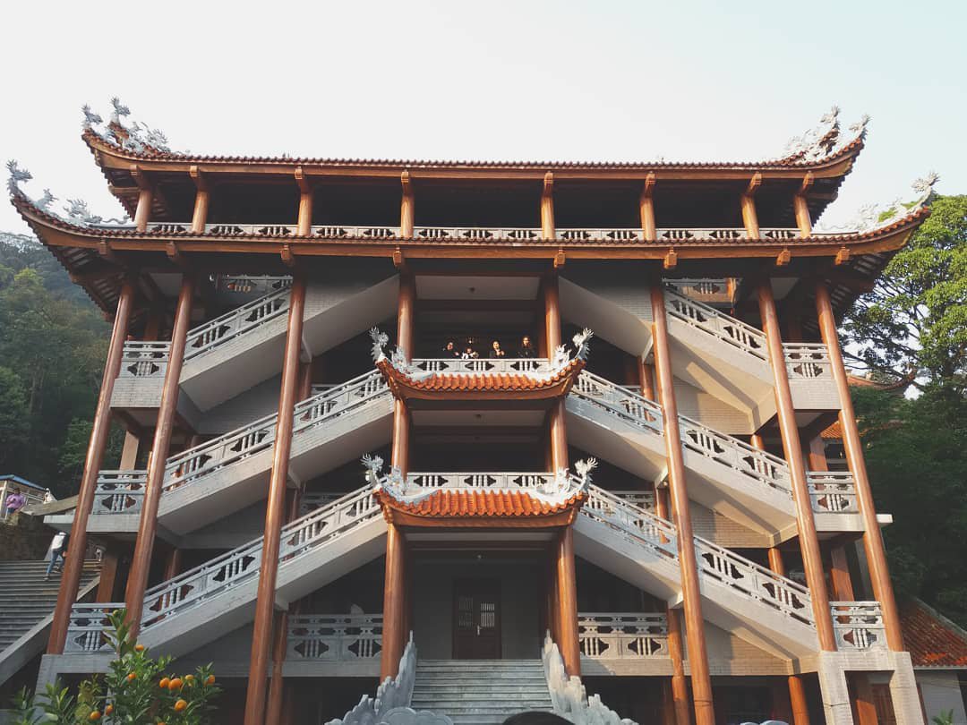 Kiến trúc ngôi đền chính.