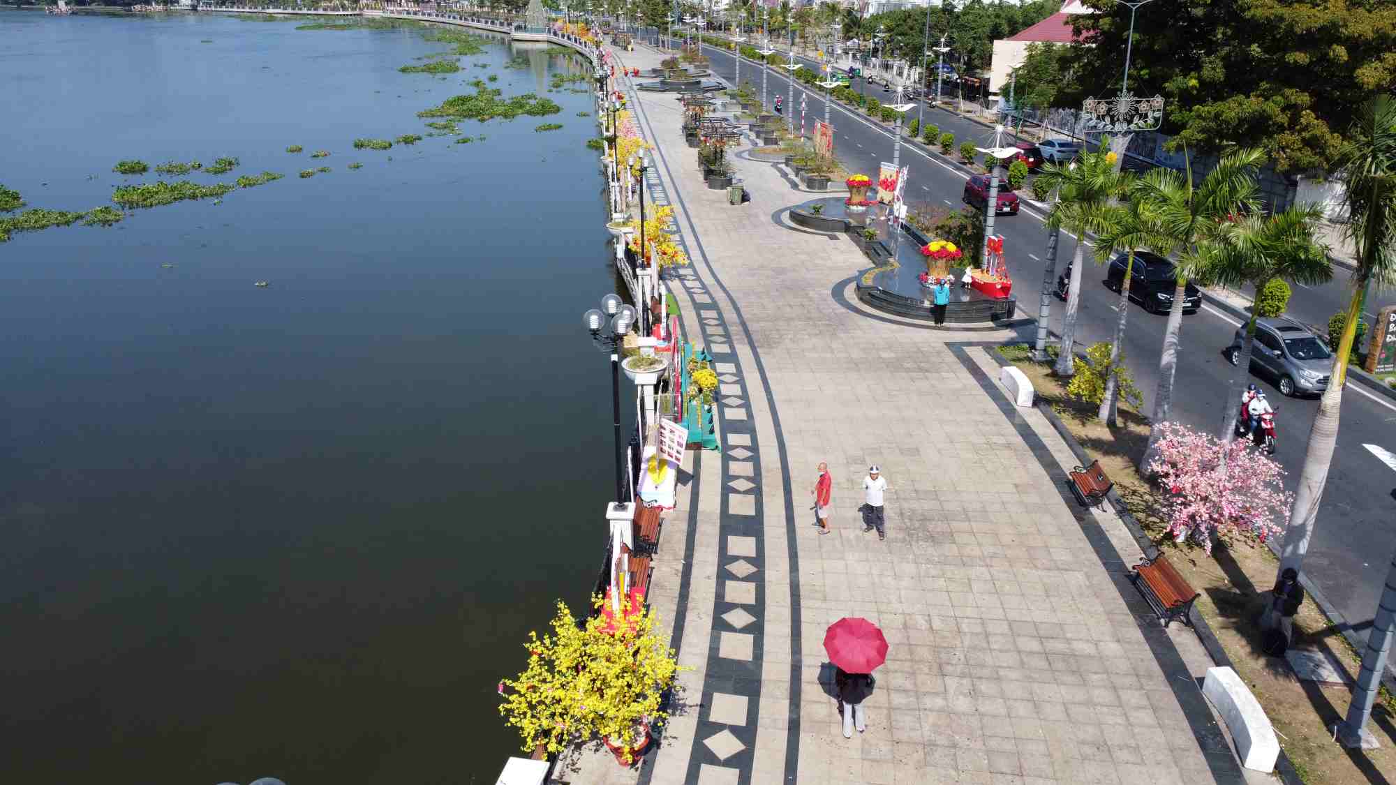 Phố đi bộ Bạch Đằng còn được gọi là bến Bạch Đằng, nơi đây có tuyến phá hoạt động di chuyển giữa Bình Dương với Củ Chi của Sài Gòn.