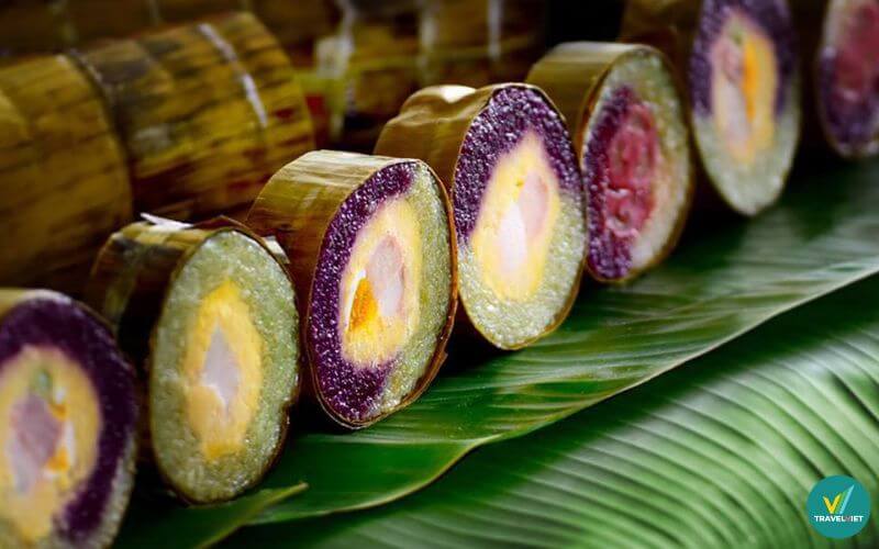 Bánh tét lá cẩm Cần Thơ